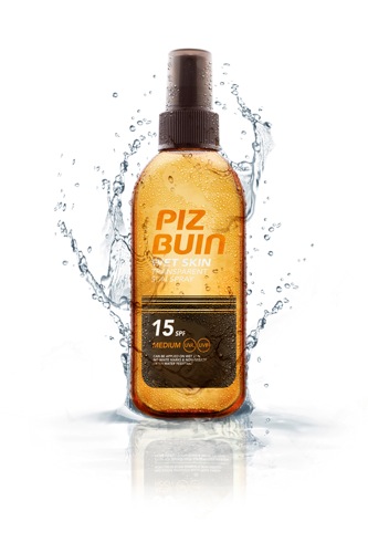 Wet Skin Transparent Sun Spray SPF15 with splash