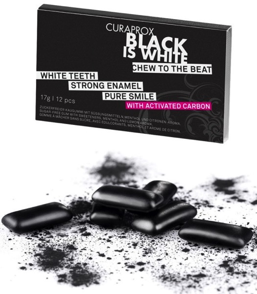 Black is white chewing gum